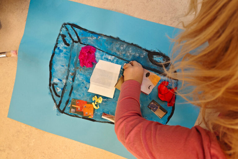 bilinguale Kita in Kaulsdorf: bildkuenstlerisches Gestalten Recycling