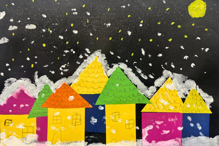 dreieins Grundschule Berlin-Kaulsdorf - Von Licht und Dunkelheit – Winterlandschaften mit Schnee