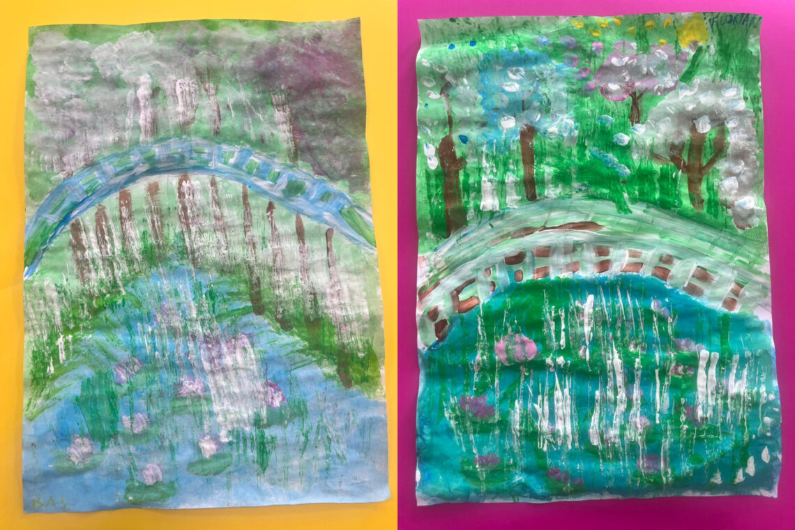 dreieins Grundschule Berlin-Kaulsdorf - Inspiration Claude Monet dreieins Grundschule Berlin-Kaulsdorf - Inspiration Claude Monet