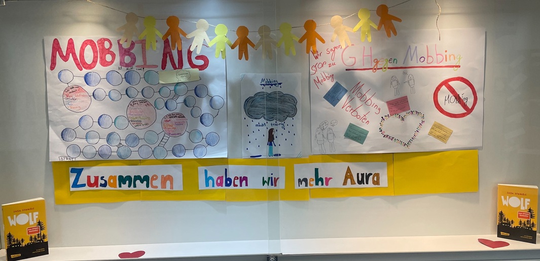 dreieins Grundschule Pankow - Schülerplakat zum Thema Mobbing