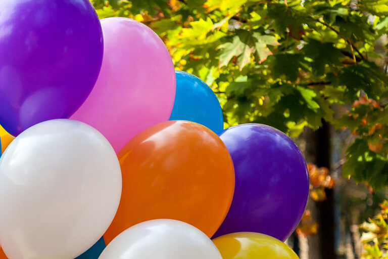dreieins Kindertagesstätte Berlin-Prenzlauer Berg - Herbstkunst mit Luftballons