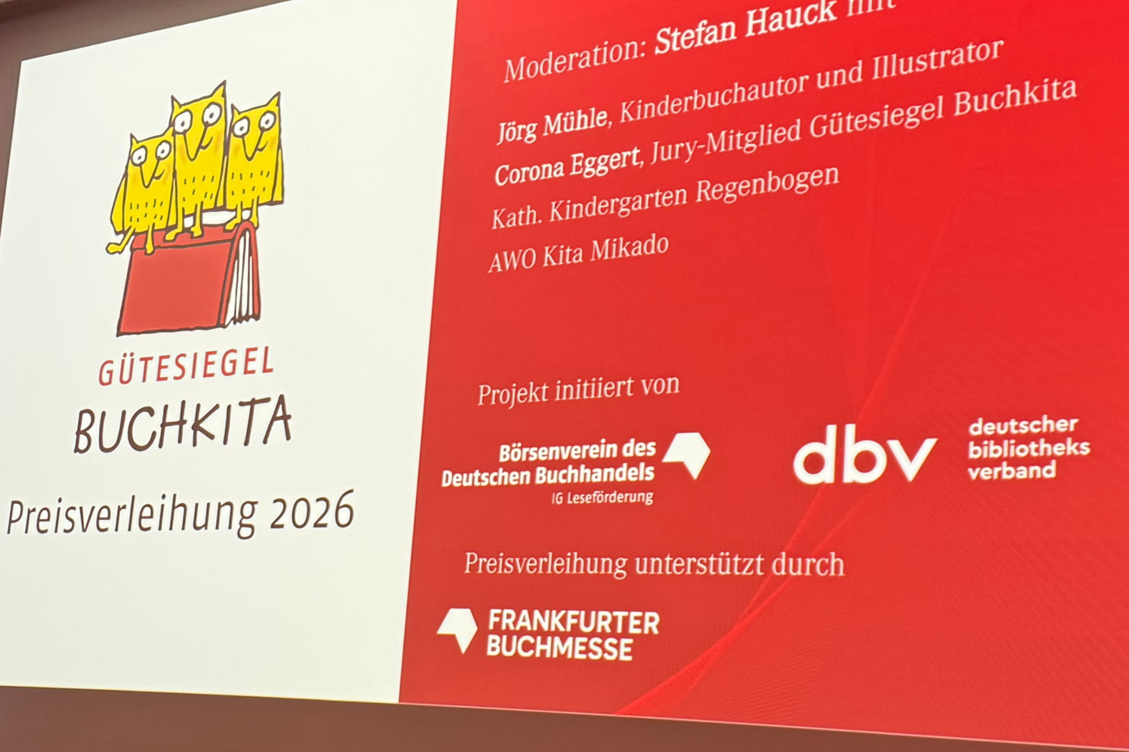 dreieins Kindertagesstätte Berlin-Prenzlauer Berg - Gütesiegel Buchkita