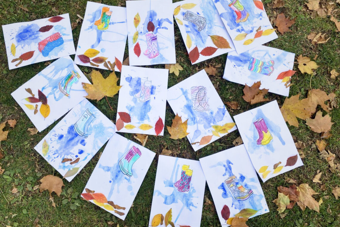dreieins Kindertagesstätte Berlin-Prenzlauer Berg - Herbstliche Pfützen-Bilder